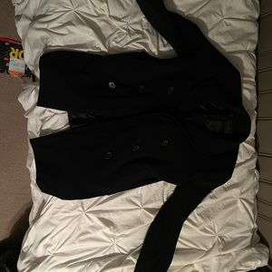 Banana Republic Men’s Black Pea Coat Large